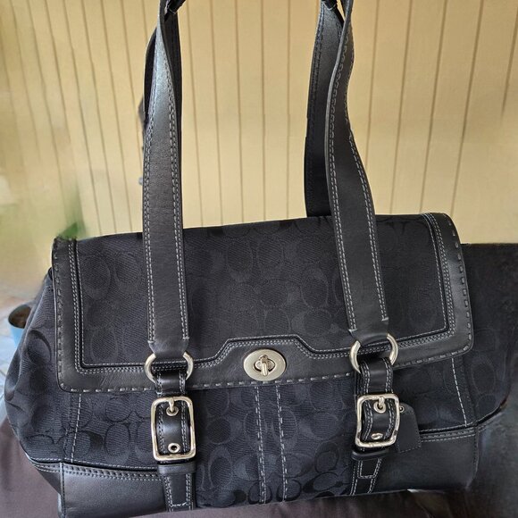 Coach Handbags - Coach Monogram Satchel Purse and Wristlet